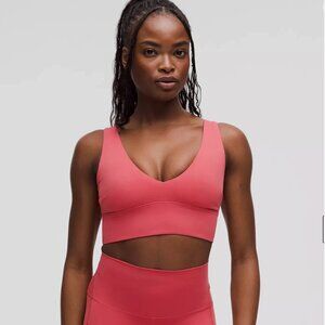 Lululemon Womens Align V-Neck Bra A/B. Nulu. Size 12. Desert Red. NWT